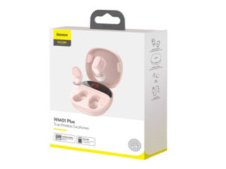 Baseus Earphones TWS Encok WM01 Plus, Pink foto 6