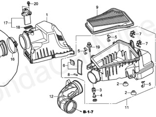 patrubok vozdushnogo filitra Honda Cr-v foto 6