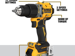 Masina de gaurit-insurubat cu percutie pe acumulator/Дрель-шуруповёрт ударная DeWALT DCD805E1T foto 3