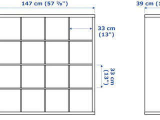 Etajeră organizer IKEA 147x147 - Livrare în toată Moldova! Credit 0% foto 2