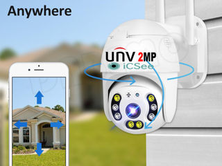 Camera WiFi 2MP Full-HD UNV U2RA IP ICsee Robot Cruizer Microfon Sirena Full-Color foto 4