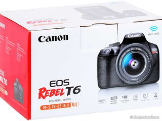 Canon EOS Rebel T6, EOS 1300D EF-S 18-55mm  Lens, Built-in WiFi and NFC-(US Version foto 6