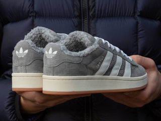 Adidas Campus Grey Unisex cu blana/с мехом foto 5