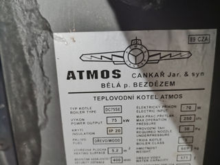 Твердотопливный котел Atmos 75kw foto 2