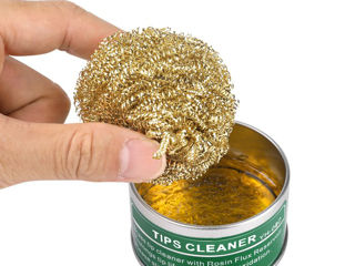 YH-08B Brass sponge for cleaning the soldering iron. Латунная губка для очистки паяльника. foto 3