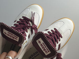 Adidas Samba x Wales Bonner White Burgundy foto 4