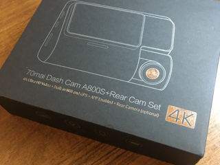 70Mai A800s Dash Cam Set Global + Cameră spate + Cablu de alimentare foto 9