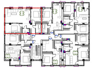 Apartament cu 2 camere, 70 m², Durlești, Chișinău foto 3