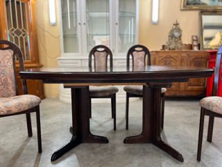 Masa cu 6 scaune,produs din lemn, Стол с 6 стульями, деревянное изделие, foto 7
