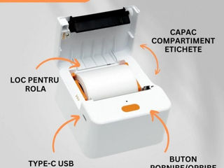 Mini Printer Bluetooth Portabil  / Mini Printer Bluetooth Portabil  foto 5