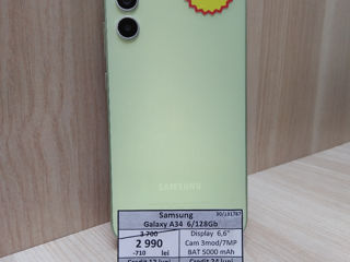Samsung  Galaxy  A34  6/128Gb 2990lei