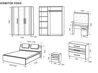 Dormitor Ambianta Fenix nuc .. disponibil in rate foto 3