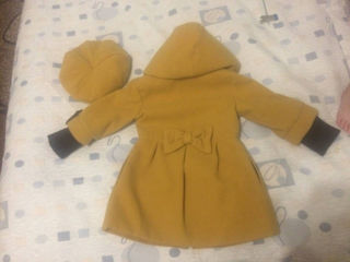 Детское пальто на девочку в отличном состоянии на 3-4 года foto 2