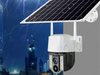 Cameră video pentru exterior fără fir 4G cu panou solar senzor de mișcare cu vedere nocturnă