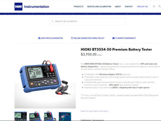 Hioki BT3554-50 Premium Battery Tester, Wireless Adapter!!! foto 5