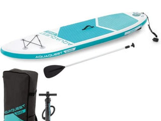 Placă pentru SUP Surfing Aqua Quest – Capacitate 90 kg, cu Pompa, Vâsle și Geantă