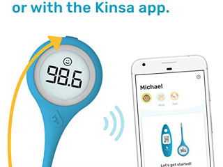 Смарт-термометр Kinsa QuickCare для лихорадки - цифровой медицинский термометр foto 3