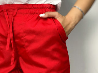 Pantaloni medicali Care - rosu / CARE Медицинские брюки - Красный foto 2