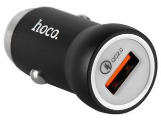 Автомобильное зарядное устройство Hoco Z4 Single USB charging adapter QC20 12 Вт Чёрный foto 1