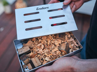 Контейнер для древесной щепы, cutie de afumare din inox foto 3
