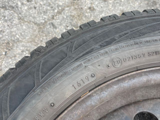 Set discuri metal 5x100 R16 cu cauciucuri iarna 195/60 R16 foto 2