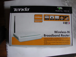 Wi-FI Router Tenda, W311R, 150 mb/s , stare ca nou, 200 lei