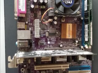Старенькая сборка Motherboard + CPU + RAM + Video card foto 2