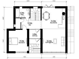 Proiect de casă modernă cu 4 dormitoare, S+P+E, 283.5 m2, Renovare/Arhitect/Inginer/Construcții foto 7