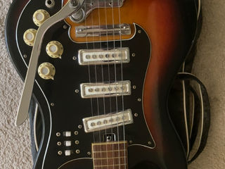 Teisco Kawai Silvertone 3 Pickup Electric Guitar foto 2