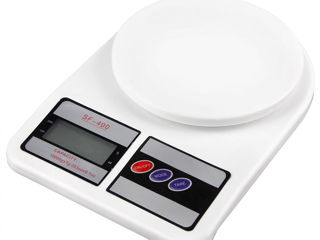 Весы кухонные электронные Domotec SF-400 с LCD дисплеем Белые до 10 кг foto 4