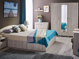 Dormitor Ambianta Inter alb-samoa,  echilibru intre pret si calitate