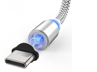 Магнитный-контакт. Кабель для Зарядки мобильных телефонов. Type C и Micro USB.