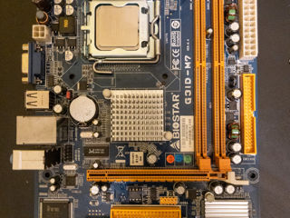 BIOSTAR G31D-M7 + CPU Intel Pentium E5300 (socket 775) = 500 Lei