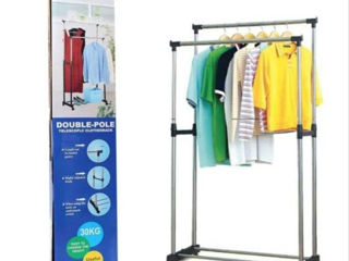 Усиленная стойка вешалка для одежды Double Pole