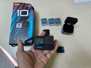 GoPro Hero 10 + 3 baterii și încărcător