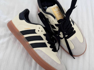 Adidas Samba Light Beige/Black Women's