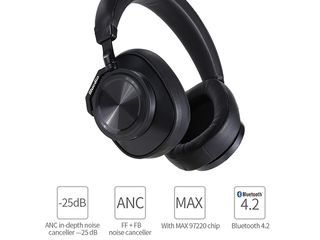 Bluedio T6 беспроводные Bluetooth наушники с микрофоном Черные. foto 2