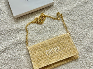 Dior Raffia Clutch originală