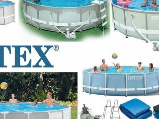 Сборка интех каркасный бассейн для дома 503х274х122см intex 26796