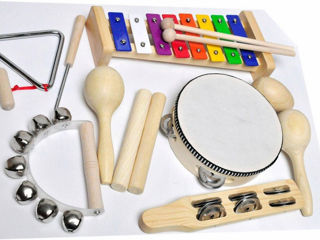 Set muzical din lemn  pentru copii