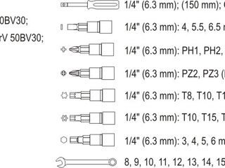 Yato наборы инструментов для профессионалов (yato - yt-38891 - 109 элементов 1/4", 1.2") foto 6