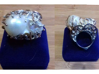 Эксклюзивные коктейльные кольца из серебра 925 ручной работы с натуральными камнями foto 2