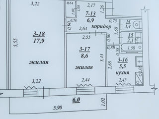 Apartament cu 2 camere, 42 m², Microraionul Lenin, Bender/Tighina, Bender mun. foto 9