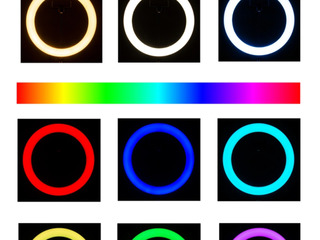 Для детей, Tik-Tok кольцевая лампа 33 см RGB(многоцветная) +штатив 2,1м /Lampa  33 см RGB/ Tik Tok foto 4
