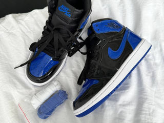 Nike Air Jordan 1 Retro High Patent Rotal Blue Unisex foto 3