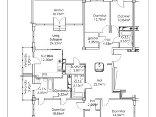 Botanica,Valea Trandafirilor. ap. 170m2 inclusiv terasa 20m2 la preț de la 520€/m2! Astercon foto 6