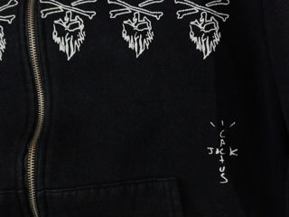 Travis Scott Cactus Jack For Mastermind Skull Zip Up Hoodie foto 2