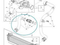 Патрубок интеркулер  Chevrolet. Opel 39153773 foto 2