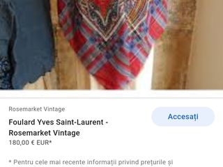 Batik Vintage ,,Yves Saint Laurent ,,original 100% foto 6
