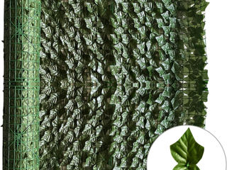 Рулон ограждения из искусственных листьев плюща 3 м x 1 м foto 4